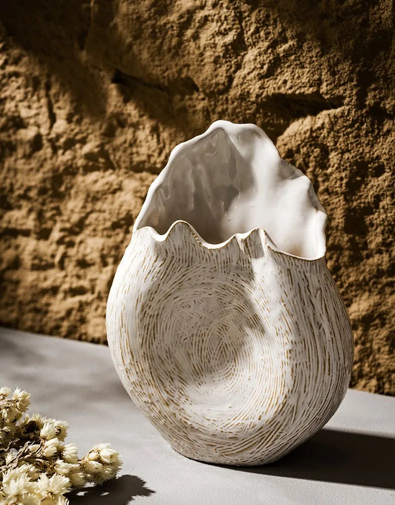 Keramikvase Wabi-Sabi „Uni"