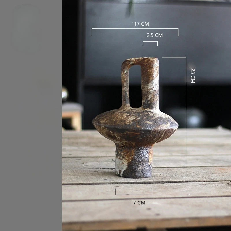Keramikvase Wabi-Sabi „Akui"