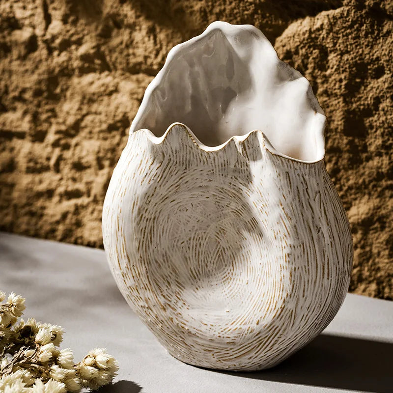 Keramikvase Wabi-Sabi „Uni"