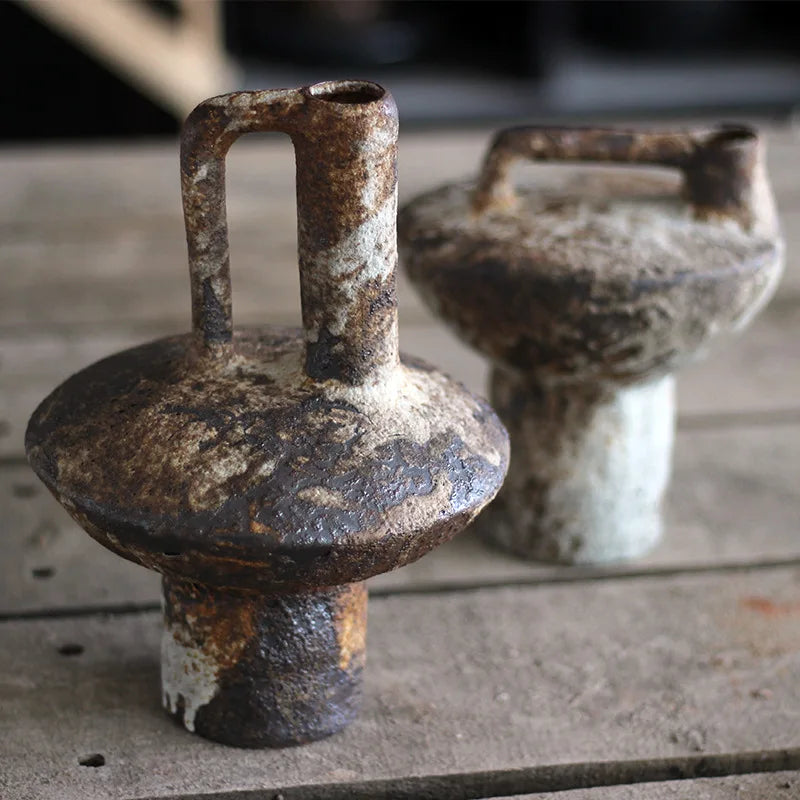 Keramikvase Wabi-Sabi „Akui"