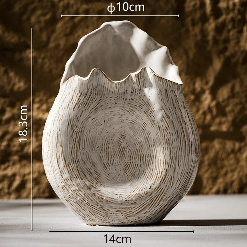 Keramikvase Wabi-Sabi „Uni"