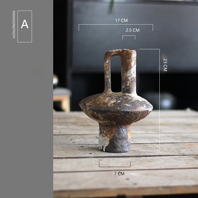 Keramikvase Wabi-Sabi „Akui"